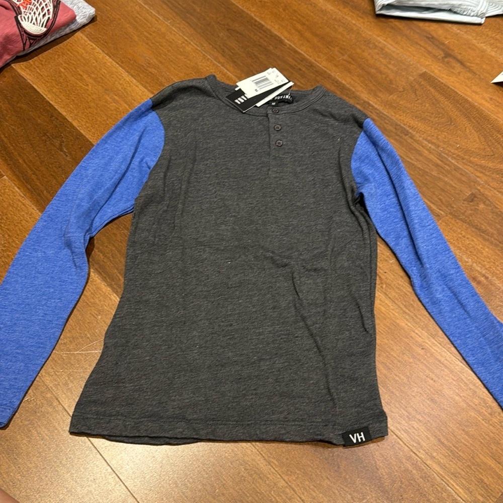 Boys new vintage havana henley shirt